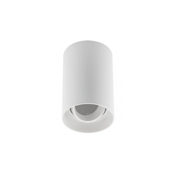 Ceiling luminaire housing RESTO, max. 10 W (LED ONLY), Ø80x125 mm, IP20, PC, white image 1