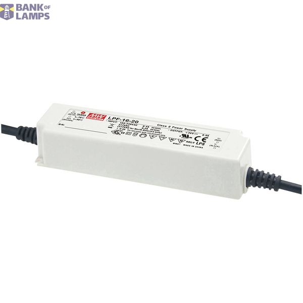 LPF-16D-48 Led driver, IP30 16,32W, 48V, 0,34A CV+CC dimmable, MEAN WELL image 1