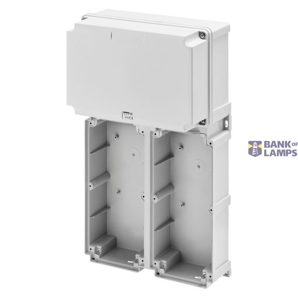 MODULAR BASE FOR COMBINATION MOUNTING OF VERTICAL FIXED SOCKET OUTLET HEAVY DUTY - 2 SOCKET OUTLET 16/32A / SELV - IP66 image 1
