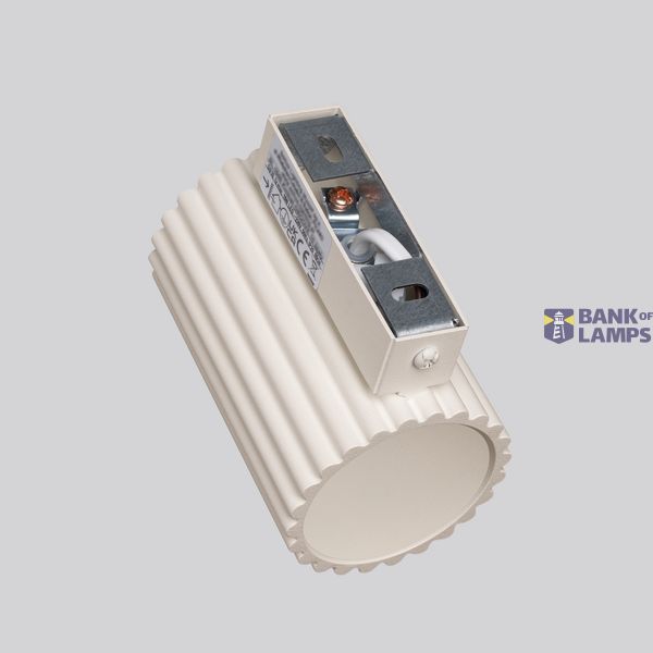 WALL Sconce Lamp with a corrugated shade and a designer finish, Karbon series image 7