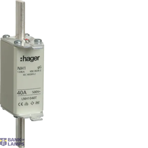 NH fuse insert VEL.NH1,40A GG,500VAC LNH1040T image 1