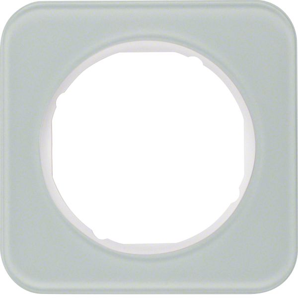 Frame 1gang, R.1, glass p. white image 1