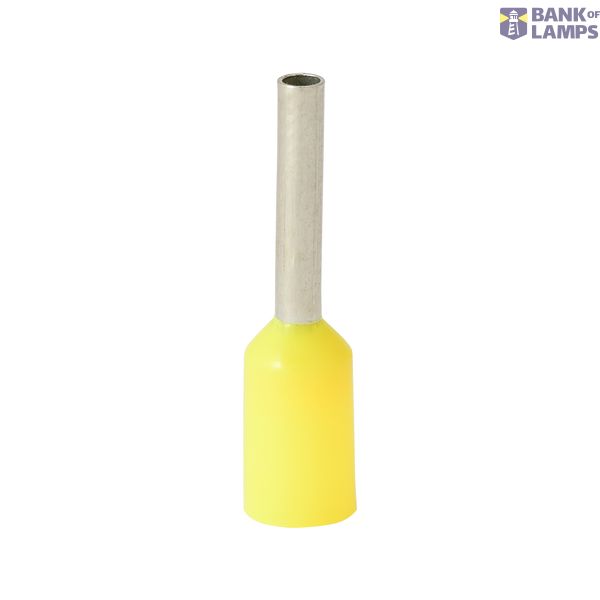 Single insulated sleeve terminal HI 0.75/8-zo yellow, Al/Cu image 1