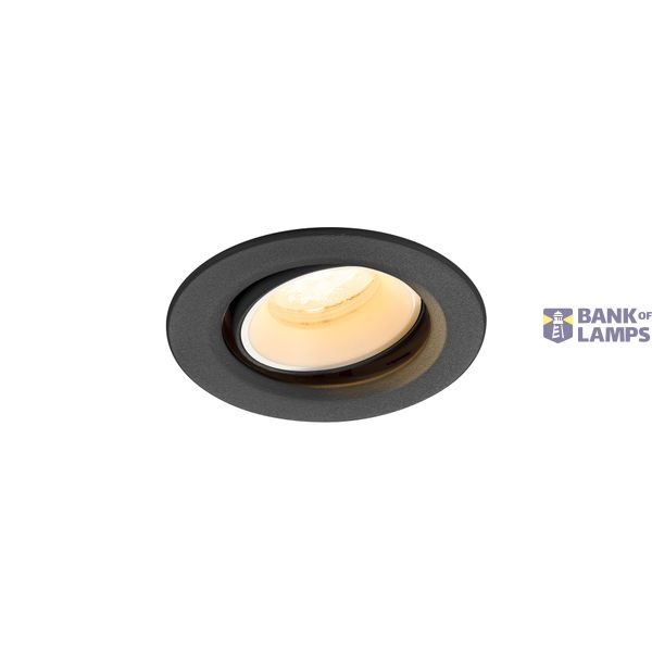 NUMINOS© MOVE XS, recessed CL, 3000K, 40ø, IP20, round bl/wh image 1