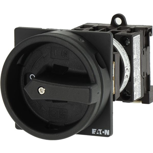 T0-2-8900/V/SVB-SW Main switch, T0, 20 A, rear mounting, 2 contact unit(s), 3 pole + N, STOP function, With black rotary handle and locking ring, Lockable in the 0 (Off) image 5