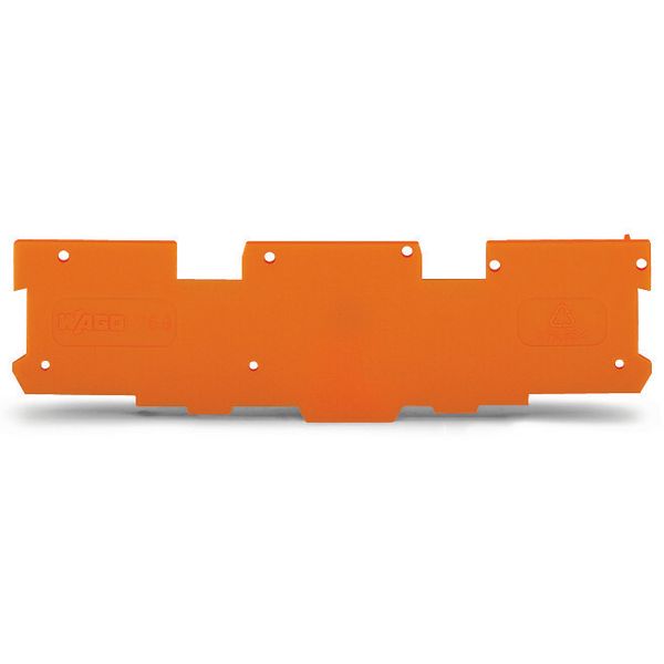 End and intermediate plate 1.1 mm thick orange image 1