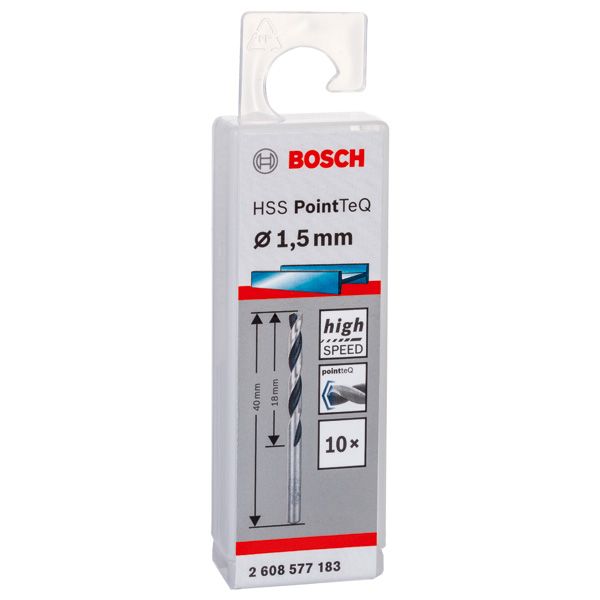 HSS Twist Drill Bit PointTeQ 1.5mm 10 pcs. image 1