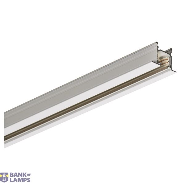 EUTRAC 3-circuit recessed track, white, 3m image 1