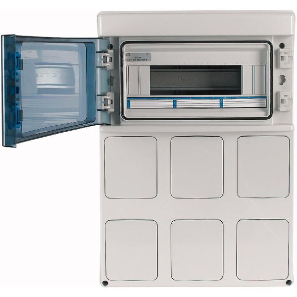 IKA-C-1/12-ST-LID IKA professional distribution board, IP65 + clamps + mounting plate for premoulded built-in sockets image 8