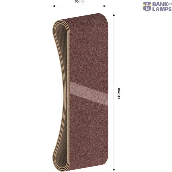 3-piece X440 sanding belt set 65 x 410 mm, 80 image 3