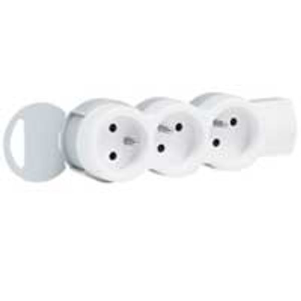 Standard table socket 3x2P+T image 1