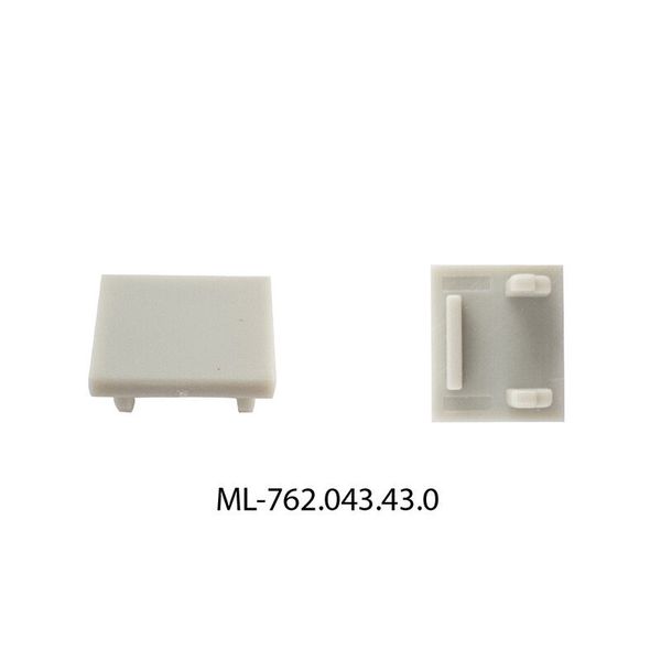 Terminal without hole for DP, DR, DS, silver color, 1 pc image 1