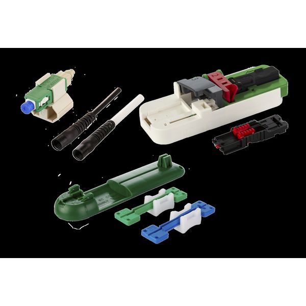 OpDAT FASTTM Hybrid connector kit SC APC OS2 20 pieces for cables incl image 2