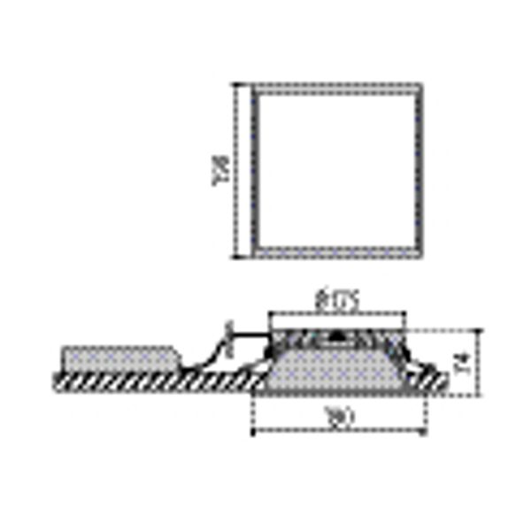 DL SQUARE MIDI 12 C/EW 840 ALU DALI image 4