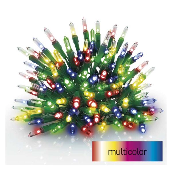 LED Christmas chain – traditional, 17.85 m, outdoor and indoor, multicolor image 1