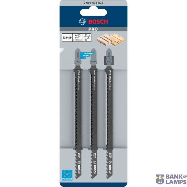 Jigsaw blade T 344 DP Precision for Wood 3 pcs. image 1