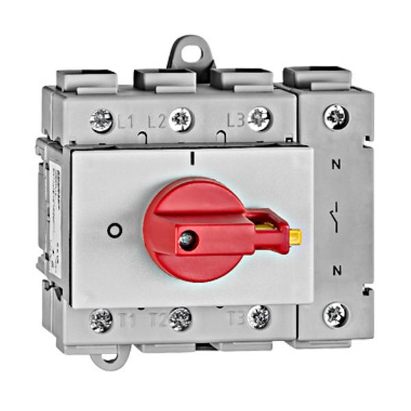 Emergency-Stop Main Switch 4-pole, modular, 100A image 1