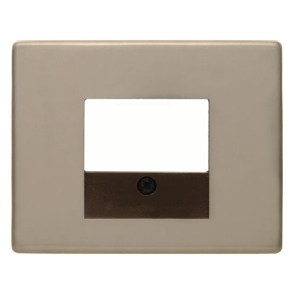 Centre plate TAE cut-out, arsys, light bronze matt, al. lacq. image 1