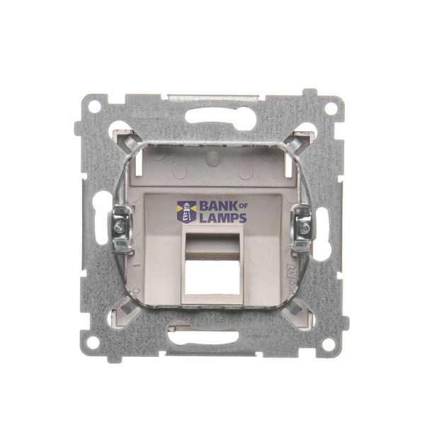 Two-way switch with LED illumination without pictogram, (module), 10AX, quick connection, black matt image 1