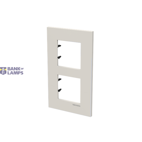 Frame 2-gang / 2+2-modules - Niessen logo - S - Dune image 2