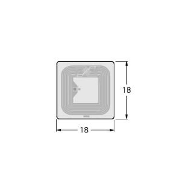 HF Tag Smart Label   TW-L18-18-F-B128-100PCS image 1