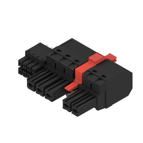 PCB plug-in connector, female plug, 7.62 mm, Number of poles: 5, 180°, PUSH IN with actuator, PUSH IN without actuator, Clamping range, max. : 10 mm², Box image 2