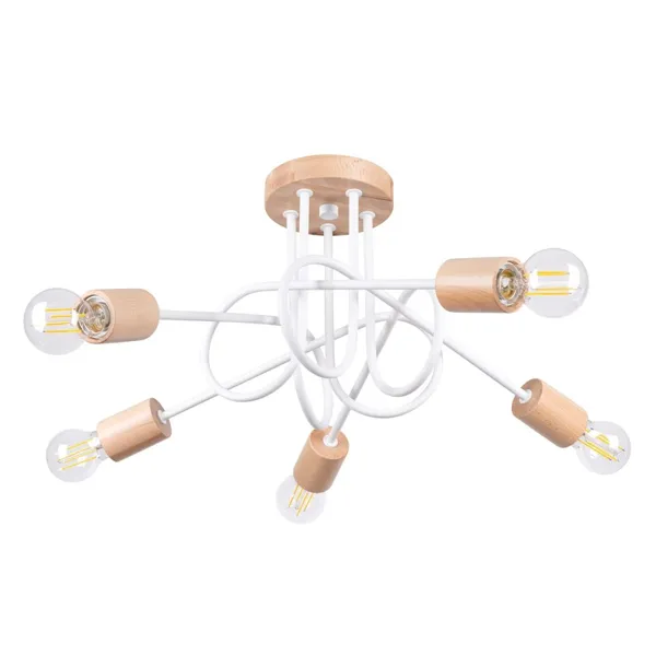 EMBER CHANDELIER 5 WHITE 5XE27 image 1