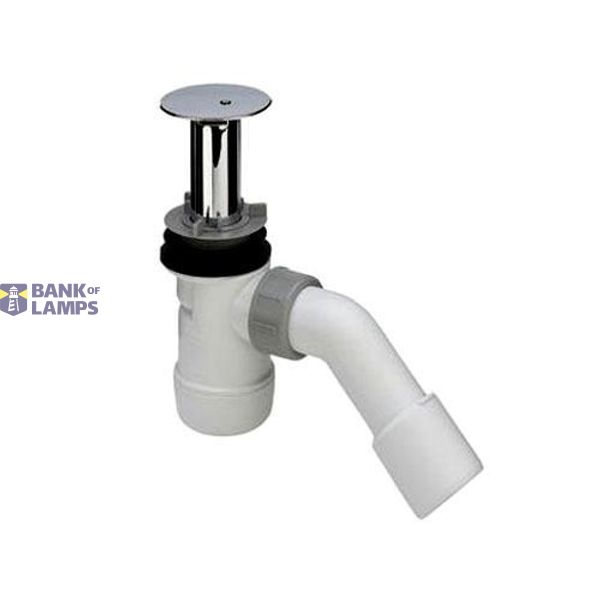 Shower trap Duoplex with chrome overflow 75x90x40/50 image 1