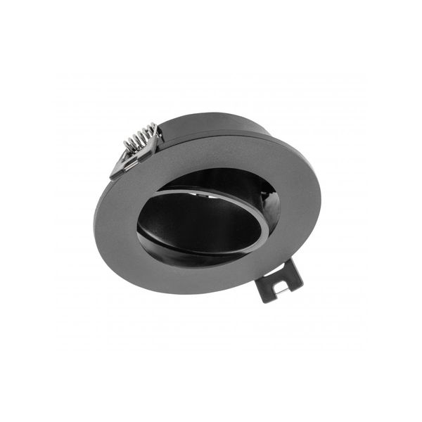 Spot luminaire housing LINTO, IP20, PC, round, Ø90x29 mm, black image 1