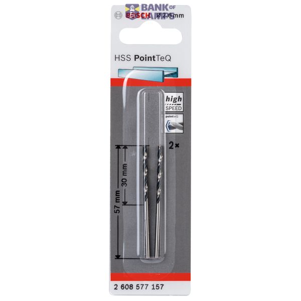 HSS Twist Drill Bit PointTeQ 2.6mm 2 pcs. image 2