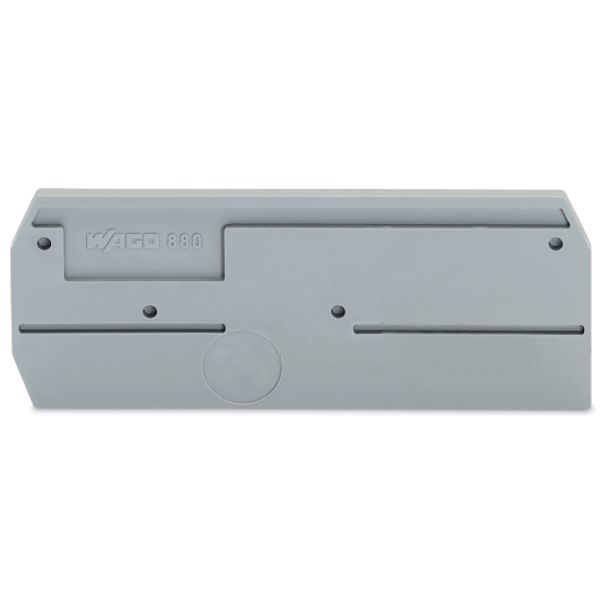 End and intermediate plate 2.5 mm thick gray image 2