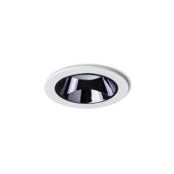 ANSEL recessed white black chrome 230V LED 12W 60° 3000K image 1