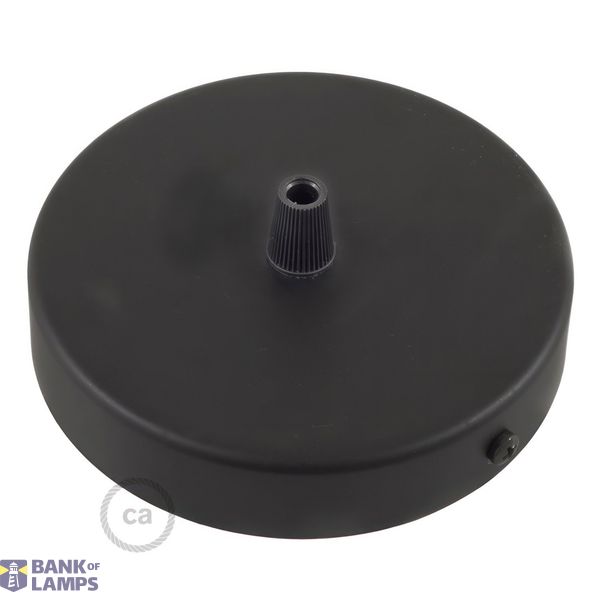 Cylindrical metal ceiling rose kit image 1