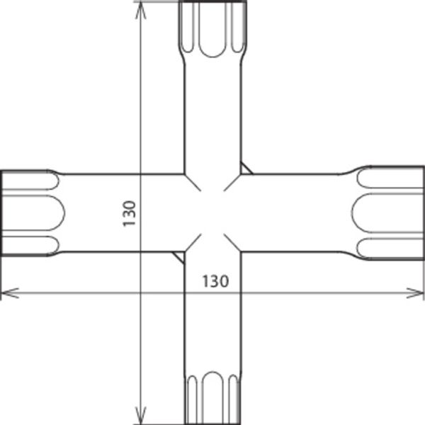 Spider wrench size 10 13 17 19 galvanised image 2