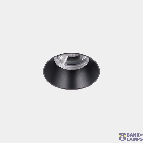 Downlight Play High Visual Comfort Mini Round Fixed Trimless 3.2W LED warm-white 3000K CRI 80 29º ON-OFF Black IP54 337lm image 1
