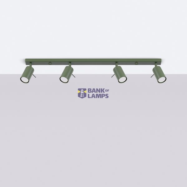 RING CEILING LAMP 4L OLIVE GREEN 4XGU10 image 7