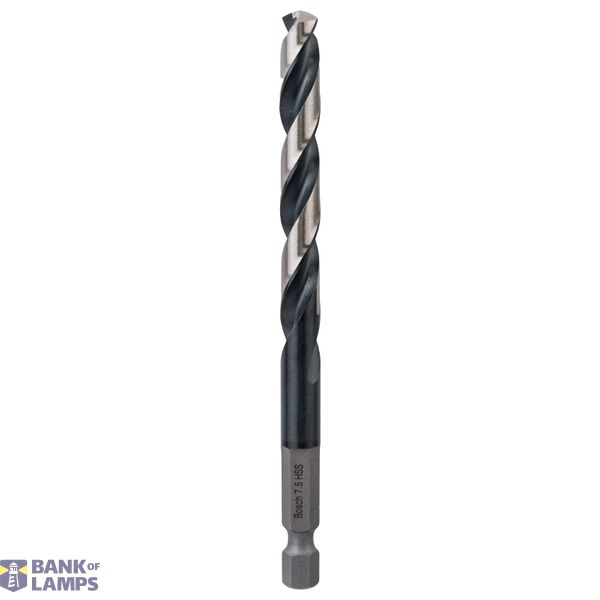 HSS Hex-Shank Twist Drill Bit 7.5 mm 7.5 x 69 x 109 mm 1 pcs. image 1