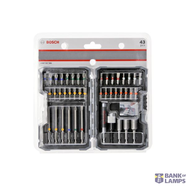 43-Piece Extra Hard Nutsetter and Screwdriver Bit Set image 2