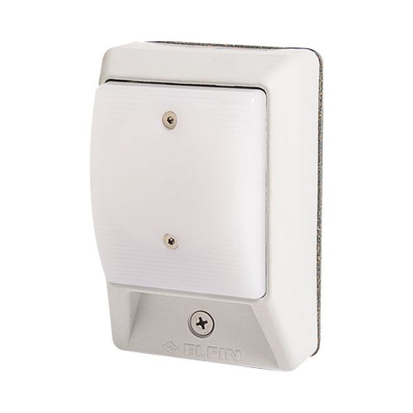 Palm switch, illuminated, momentary, white dome button without enclosure image 1