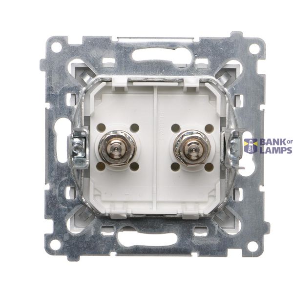 RJ11 single telephone socket, (module), black matt image 1