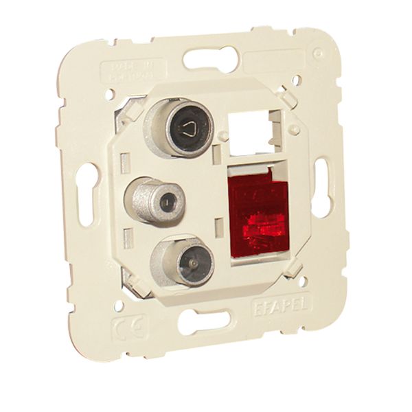 R-TV-SAT-RJ45 CAT.6 UTP  MULT SOCK STAR CONN image 1