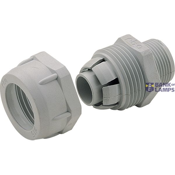 UNIVERSALE-Straight connector PG9 D10 Grey RAL7001 image 2
