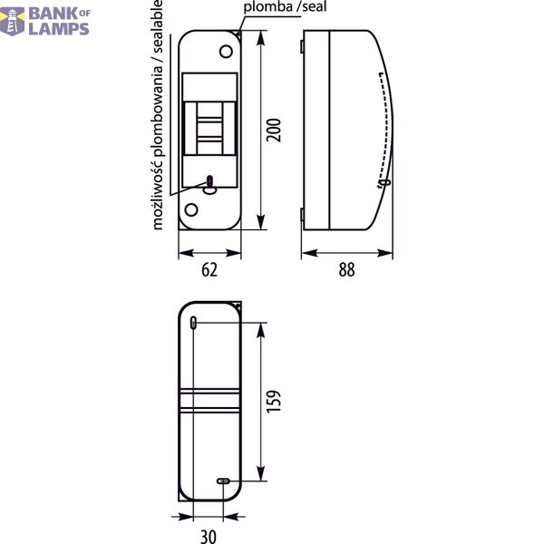 Surface-mounted distribution board - RNTO 2S image 2