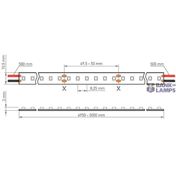 FS 48, yellow, , 11,W/m, 240lm/m, 24VDC, IP44, l=5m image 3