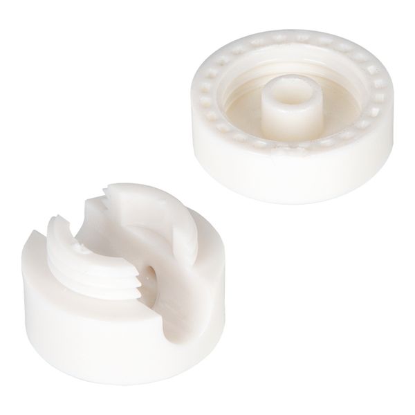Wall Cord Grip Round Plastic White image 3