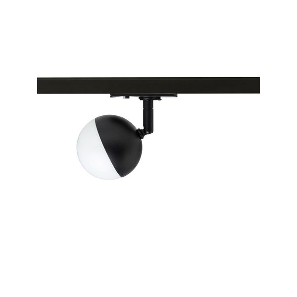 LYRA for 1-circuit tracks black frosted acrylic 230V LED 5W 3000K image 1