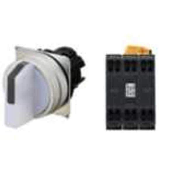 Selector A22NW Ã˜22, 3 position, Lighted, bezel brushed M, MANUAL, COLO A2246847M image 1