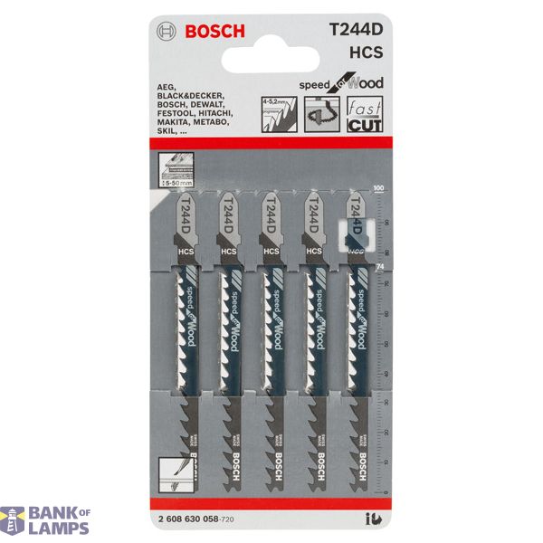 Jigsaw blade T 244 D Speed for Wood 5 pcs. image 3