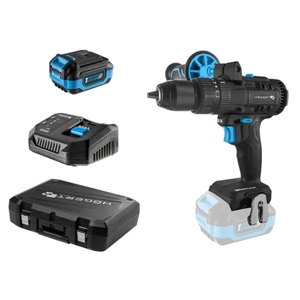 BRUSHLESS IMPACT CORDLESS DRILL 80 Nm 18V+ BATTERY PACK 4.0 18V + CHARGER 4A 18V + BMC image 1