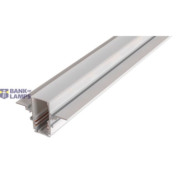 48V TRACK track cover, 26mm, for mounting track deep and mounting track, 2 m, white image 2